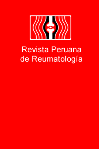 					Ver Vol. 23 Núm. 1 (2017): REVISTA PERUANA DE REUMATOLOGÍA
				