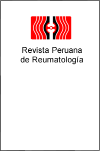 					Ver Vol. 24 Núm. 1 (2018): REVISTA PERUANA DE REUMATOLOGÍA
				